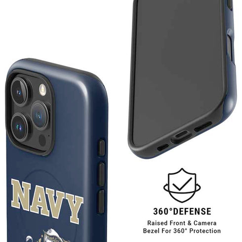 United States Naval Academy Navy Logo iPhone 16 Pro Magsafe Impact Case